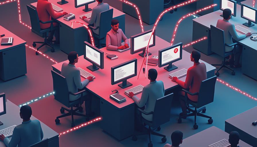 Illustration for kimwolf botnet